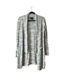 Michael Stars Long Open Cardigan Duster Lightweight Front Pockets Long Sleeve S